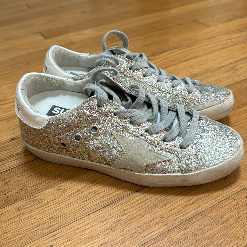 Golden Goose Glitter Sneakers Size 5